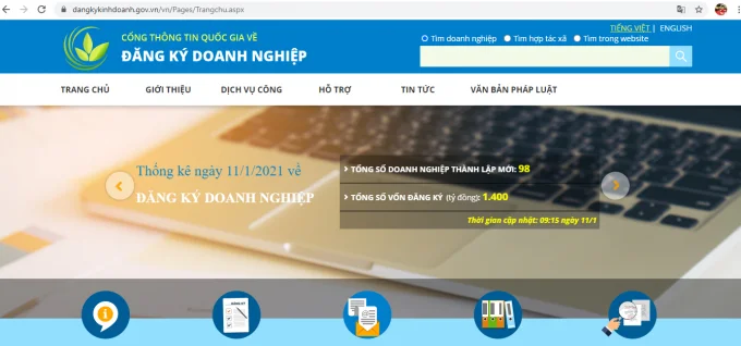 Hướng dẫn đăng ký doanh nghiệp qua mạng chi tiết