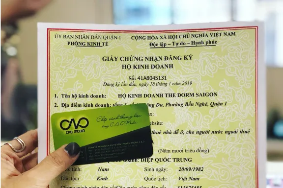 Dịch vụ đăng ký hộ kinh doanh.