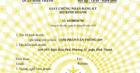 Mã số đăng ký kinh doanh.