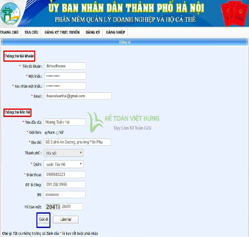Hướng dẫn đăng ký hộ kinh doanh qua mạng. Hướng dẫn đăng ký hộ kinh doanh qua mạng.