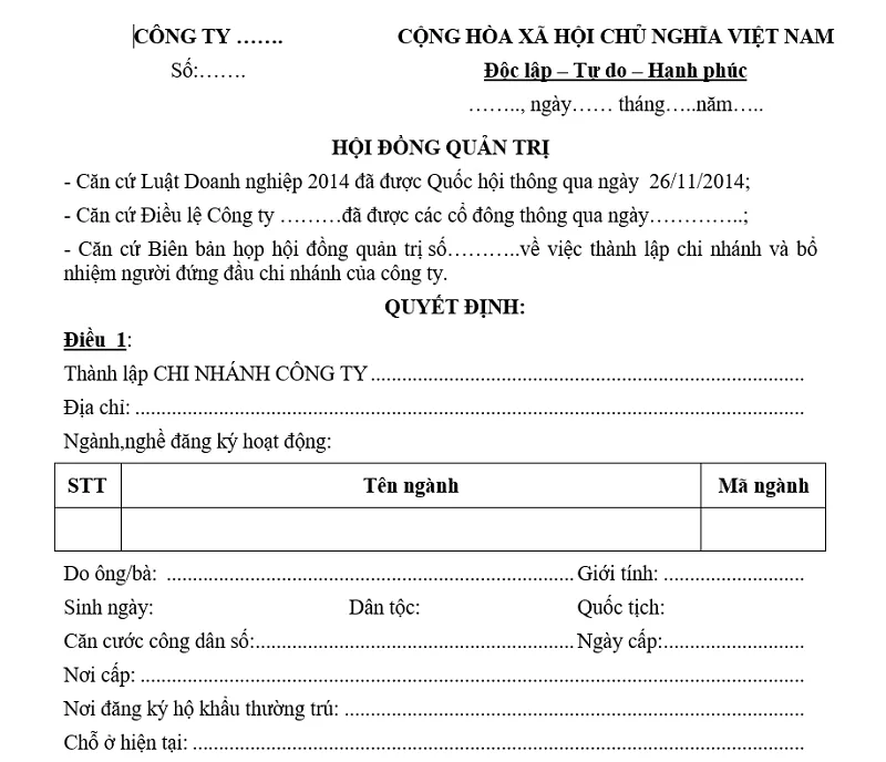 Tại sao nên sử dụng mẫu quyết định về thành lập công ty cổ phần? Tại sao nên sử dụng mẫu quyết định về thành lập công ty cổ phần?