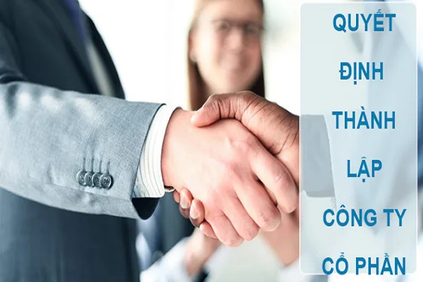 Quyết định thành lập công ty cổ phần 2023.