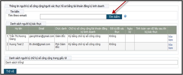 Hướng dẫn thay đổi đăng ký kinh doanh qua mạng chi tiết Điền đầy đủ thông tin của người ký.