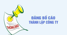 đăng bố cáo thành lập công ty