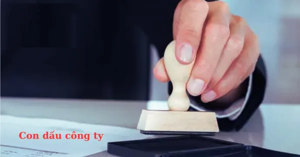 Thông báo mẫu dấu công ty.