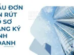 Mẫu đơn xin rút hồ sơ đăng ký kinh doanh qua mạng điện tử 